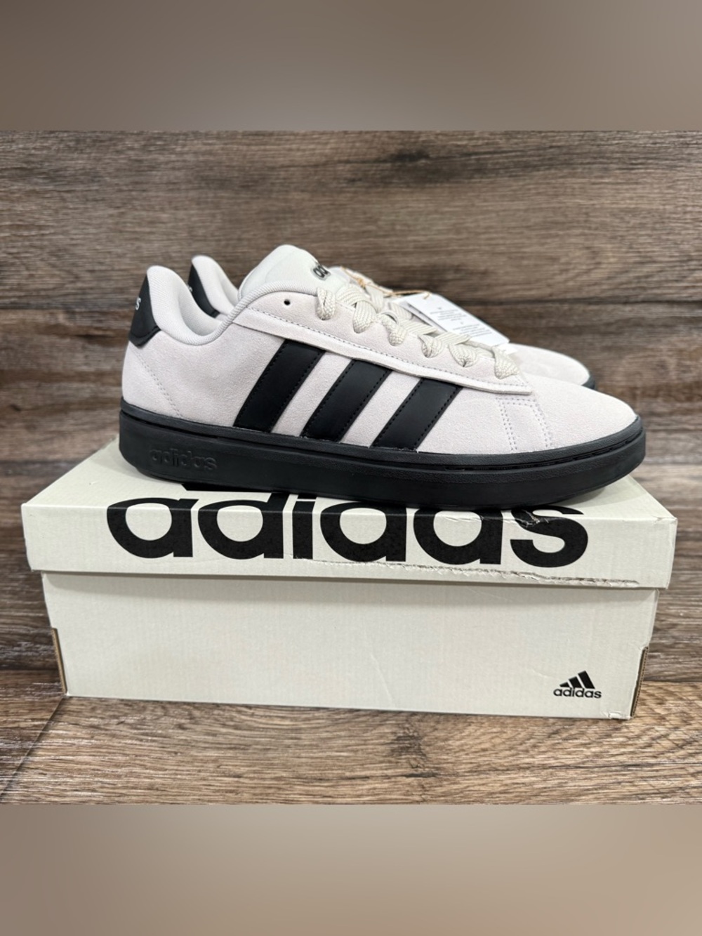 NEW Adidas Grand Court Alpha '00s‎ Sneaker Gray & Black Sz 11.5